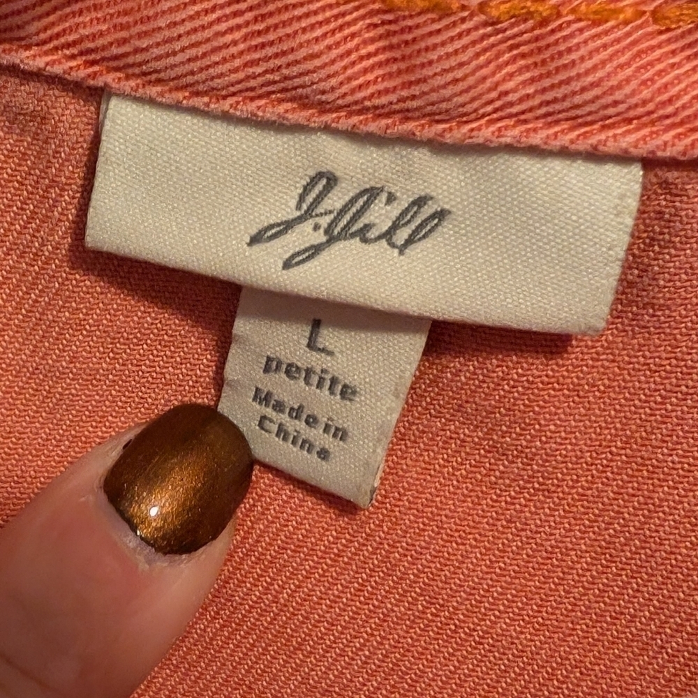 J Jill top button jacket, size Lp - Picture 2 of 8